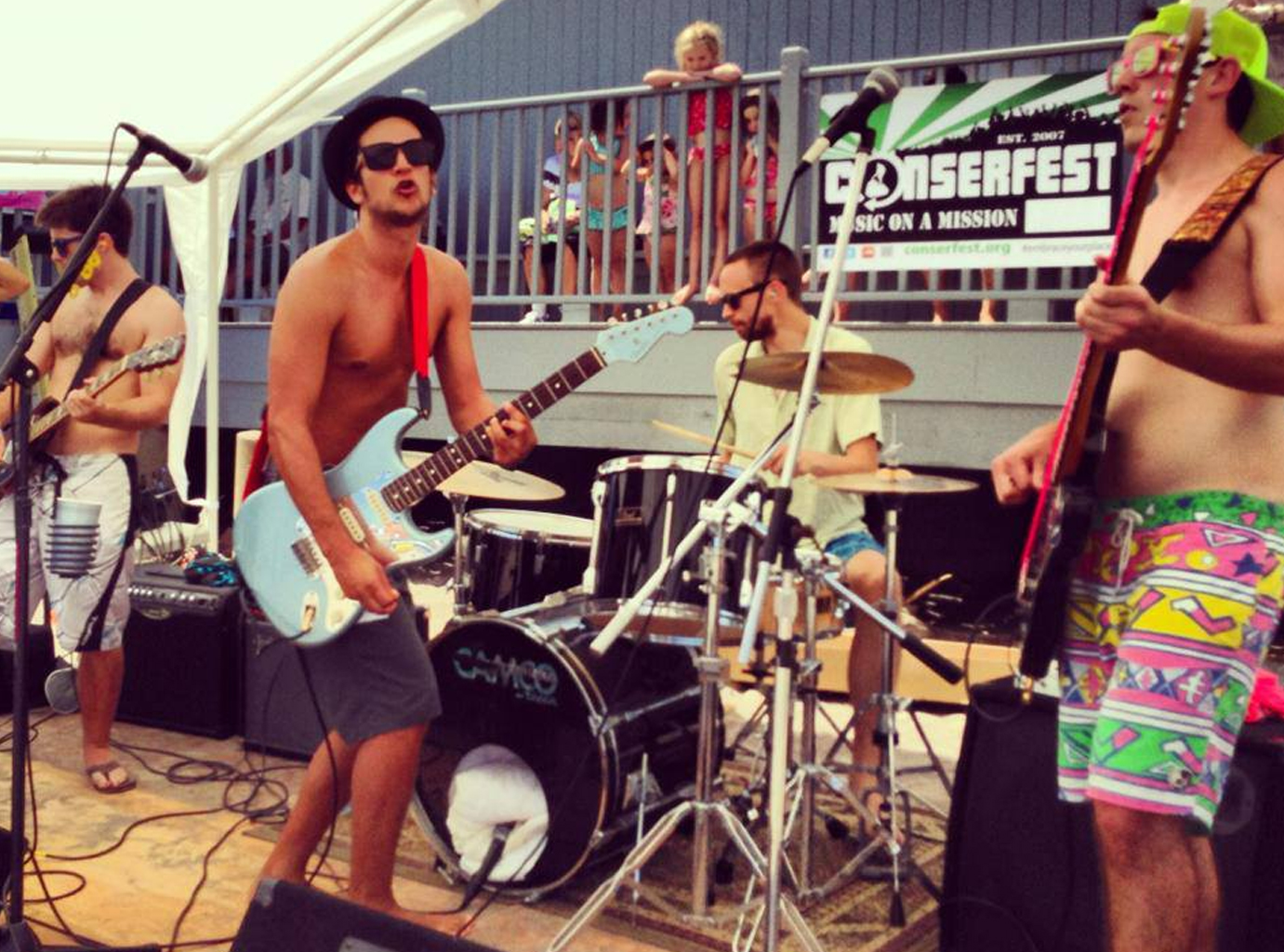 Playing at Conserfest, Block Island, RI, 2014